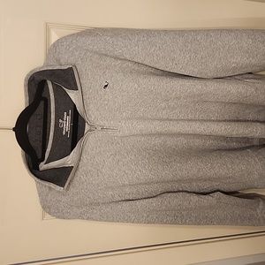 Vineyard Vines Gray Mens Quarter Zip Large